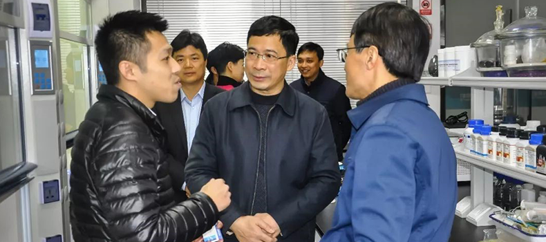 省發(fā)改委詹晨輝副主任一行蒞臨廈門捌斗新材料科技有限公司指導(dǎo)工作